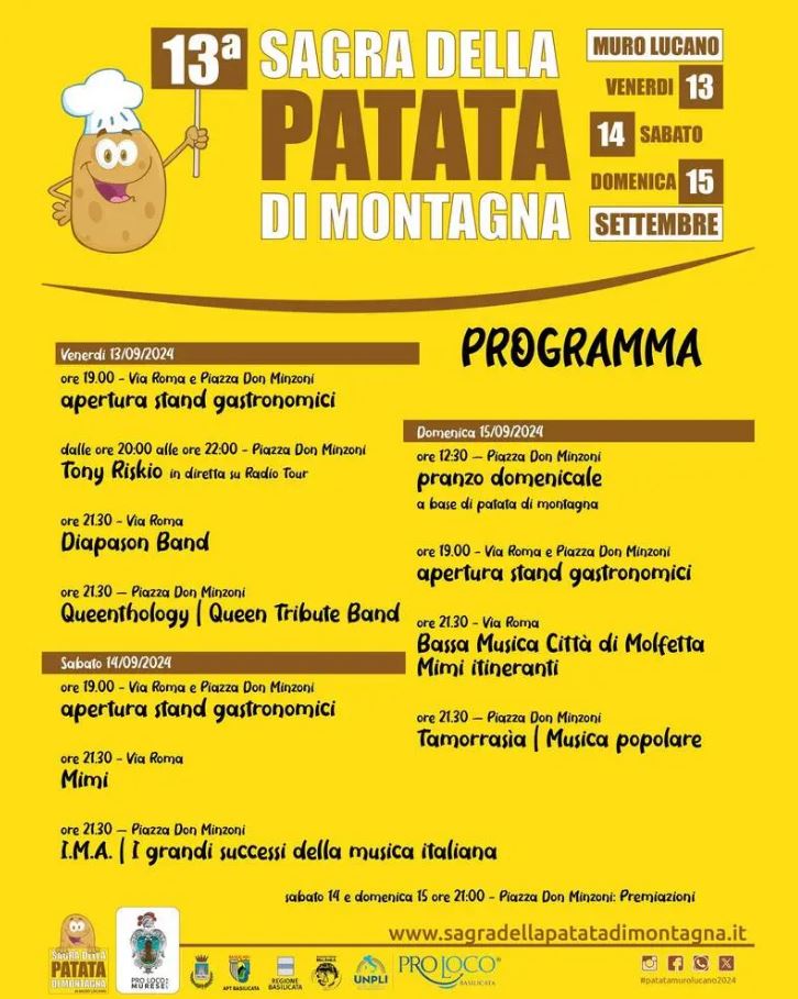 13ª SAGRA DELLA PATATA DI MONTAGNA DI MURO LUCANO